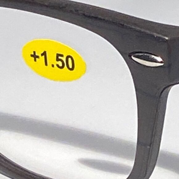 Reading Glasses  Rectangular Black  Frames 1.50 NWT - Picture 7 of 9